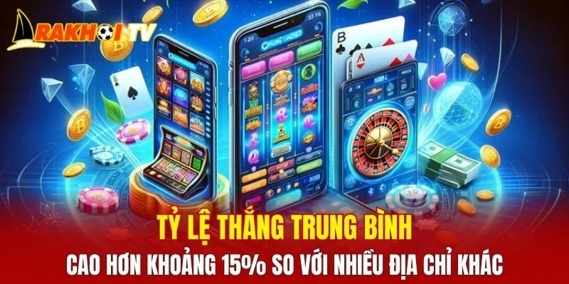 Tỷ lệ thắng trung bình tại FIVE88 khá cao