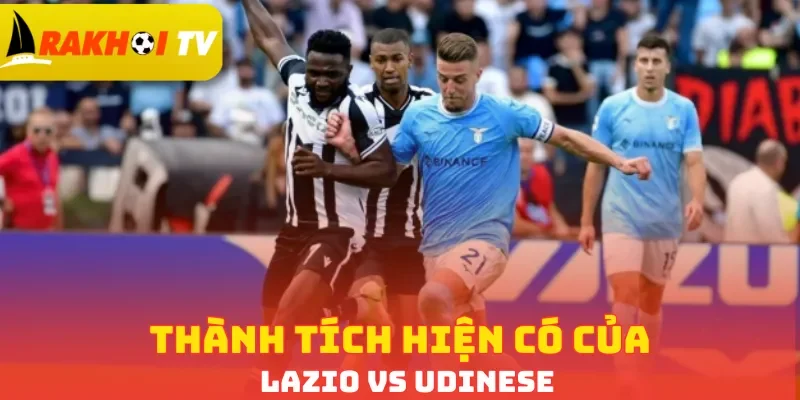 Thành tích hiện có của Lazio vs Udinese